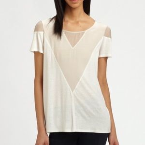Aiko White Sheer Top